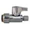 Apollo 1/2 in. Chromed Brass Push-To-Connect x 1/4 in. O.D. Compression Quarter-Turn Straight Stop Valve FSBVS1214C - alternate 1
